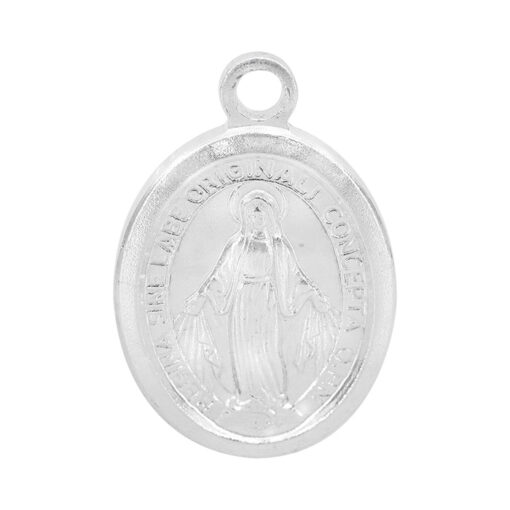 Charm, Virgin Mary Mother of God’s, Sterling Silver, 9mm x 12mm with 2.5mm loop -1pc