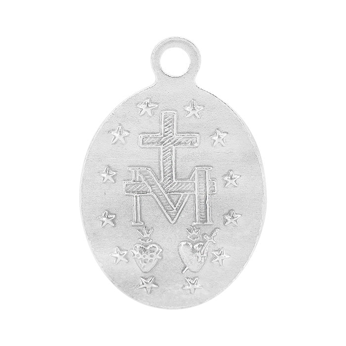 Charm, Virgin Mary Mother of God’s, Sterling Silver, 9mm x 12mm with 2.5mm loop -1pc