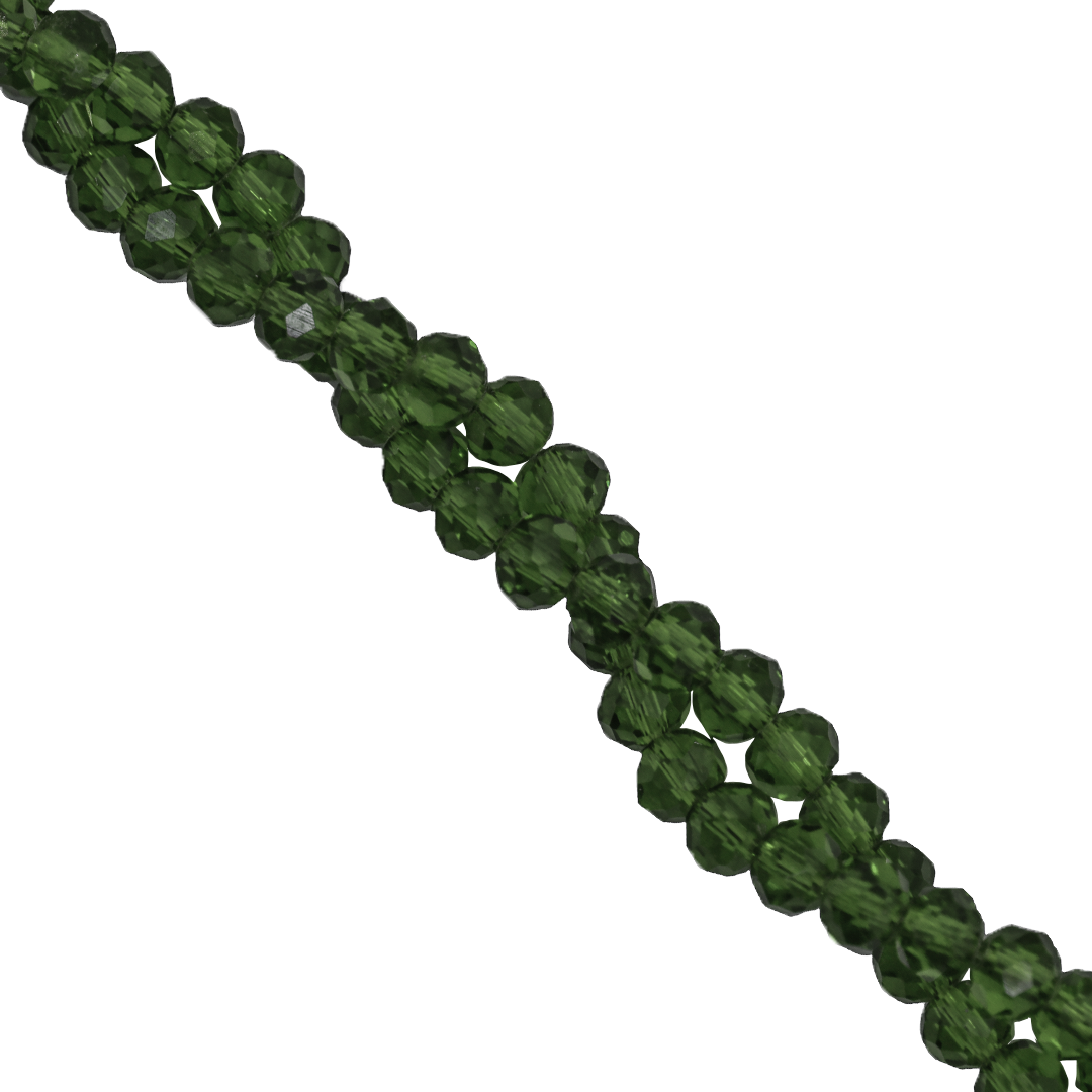 Glass Crystal Beads, Rondelle, Faceted, 6mm, Approx 80 pcs per strand, Available in Multiple Colours