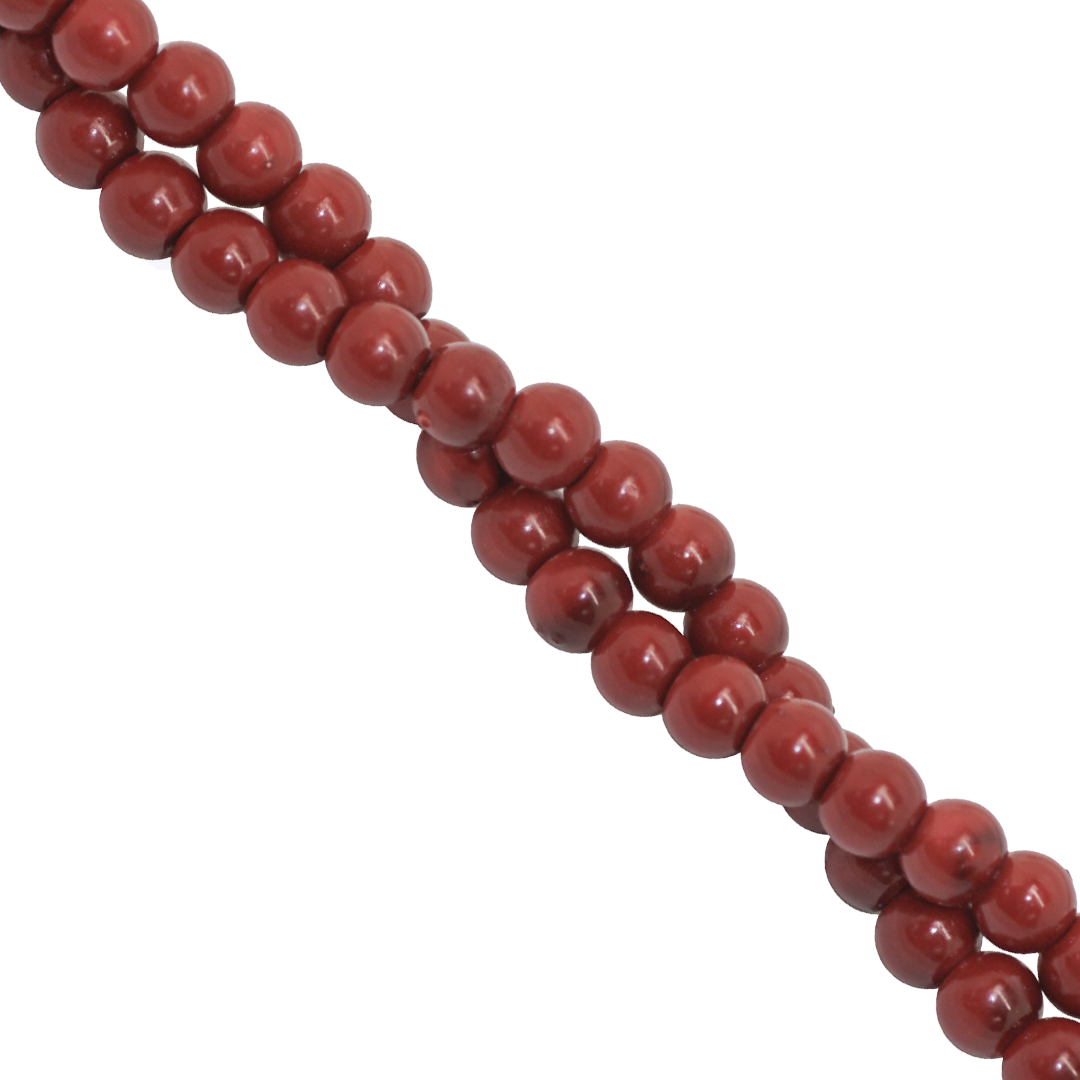Glass Pearls, 4mm, Approx 200 pcs per strand, Available in Multiple Colours
