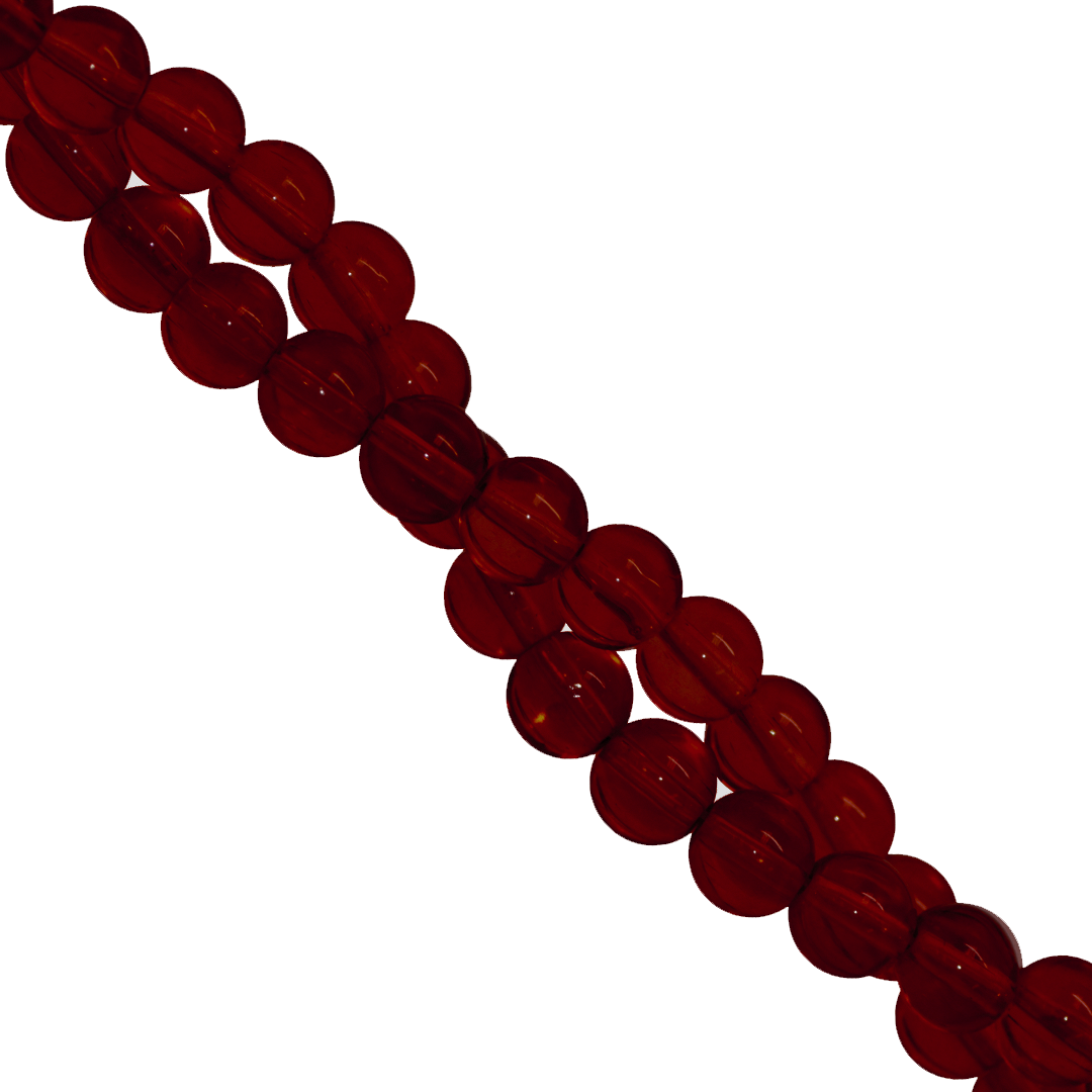 Clear Glass Beads, 4mm, Approx 190 pcs per strand, Available in Multiple Colours