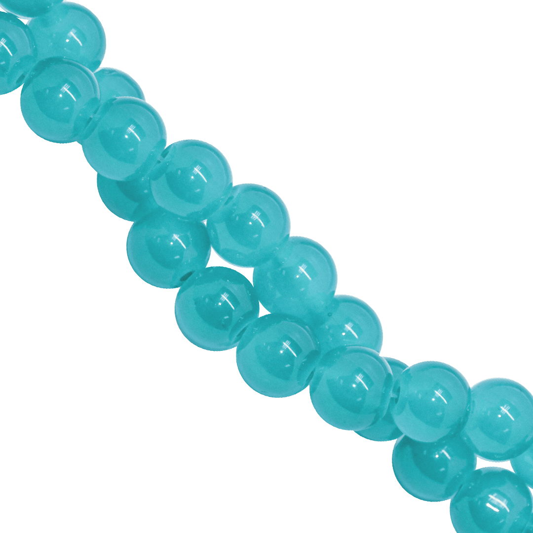 Glass Beads, 8mm, Approx 95 pcs per strand, Available in Multiple Colours