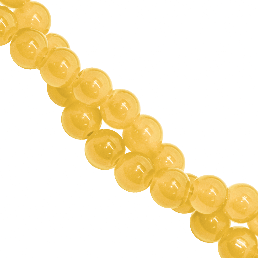 Glass Beads, 8mm, Approx 95 pcs per strand, Available in Multiple Colours