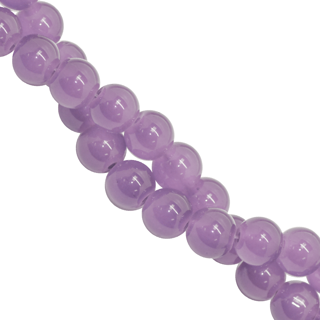 Glass Beads, 8mm, Approx 95 pcs per strand, Available in Multiple Colours