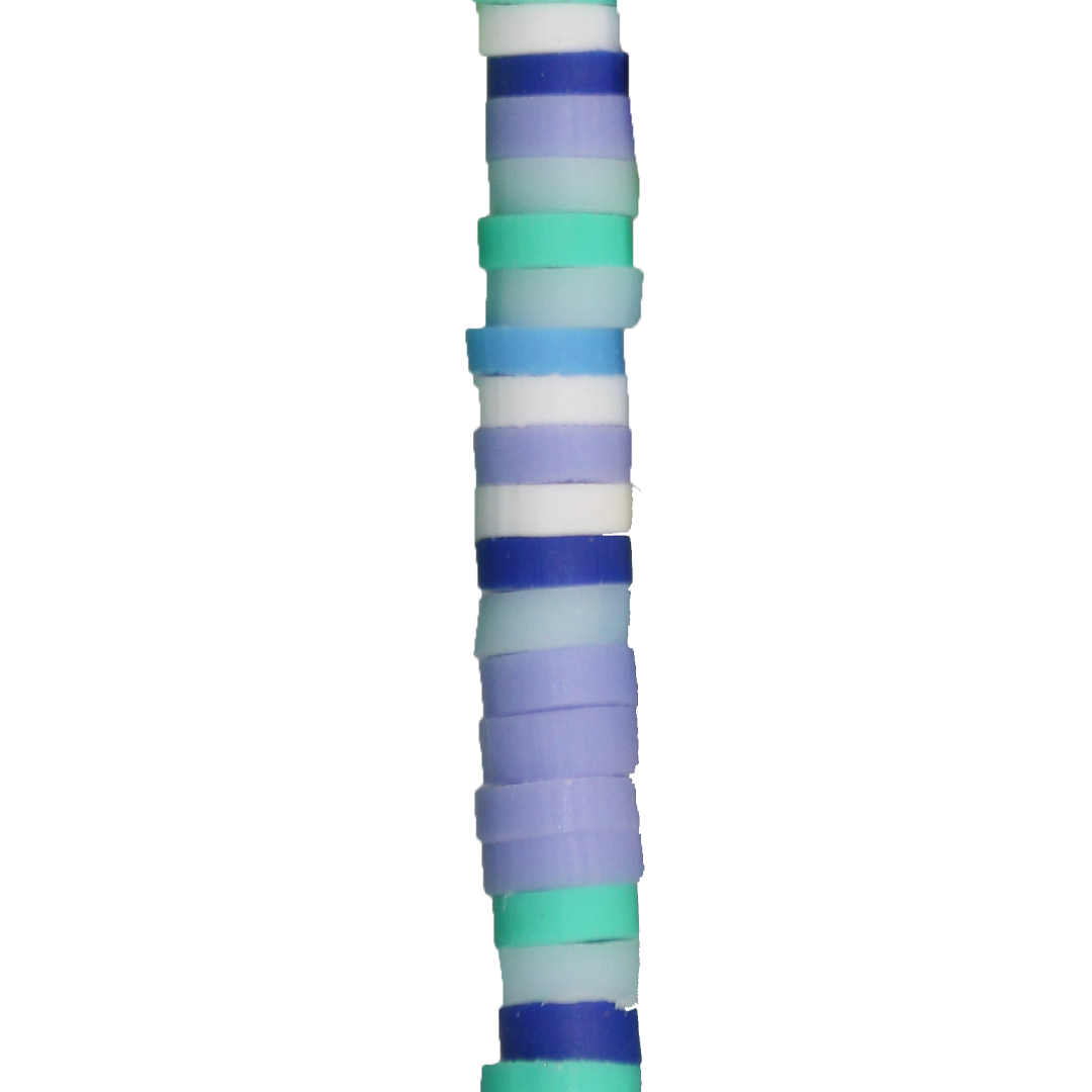 Heishi Beads, Flat Disk Polymer Clay Beads, 4mm, Available in Multiple Colours