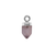 Charm, Faceted Stone, Bright Silver, Alloy, Approx 14.5mm x 6mm, Sold Per pkg of 1, Available in Multiple Gemstones