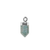 Charm, Faceted Stone, Bright Silver, Alloy, Approx 14.5mm x 6mm, Sold Per pkg of 1, Available in Multiple Gemstones