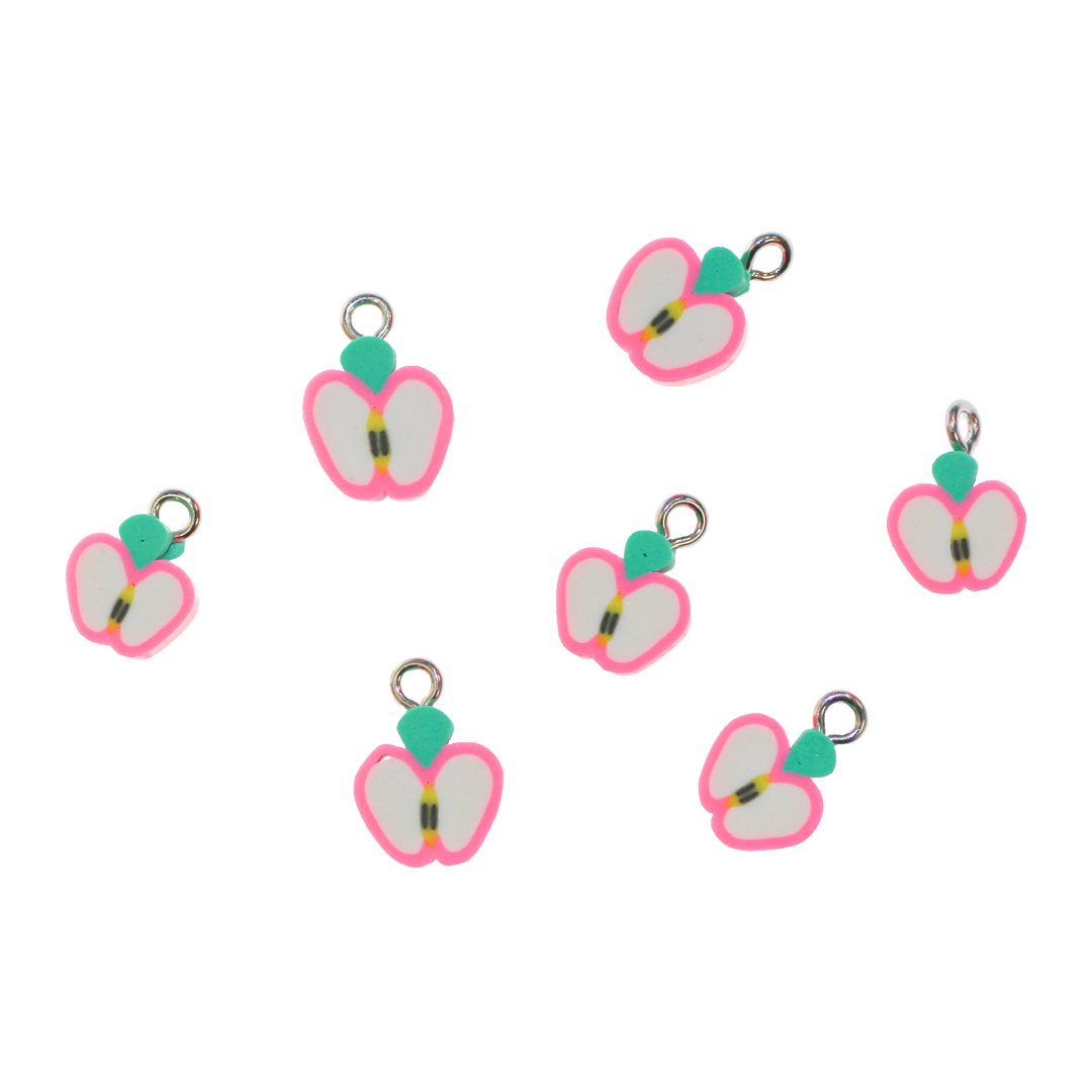 Polymer Clay Charm, Approx 12-14mm x 8-10mm, Sold Per pkg of 12, Available in Multiple Styles