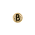 Spacer, Alphabet, Round, Flat, Gold, Alloy, 8mm, Sold Per pkg of 5