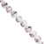 Porcelain Beads, Round, Floral, 10mm, White, Approx 22 pcs per strand, Available in Multiple Colours