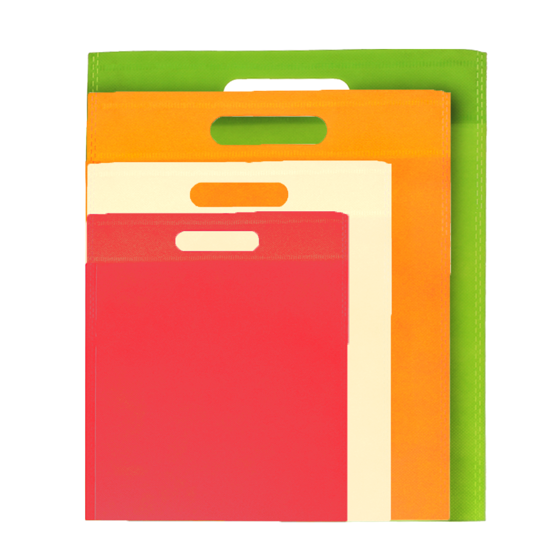 Non-Woven Reusable Shopping Bags, Available in Multiple Sizes and colours, Sold Per pkg of 12