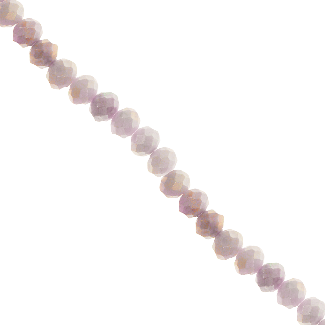 Crystal Glass Beads, Faceted, Rondelle, 6mm, Approx 80 pcs per strand, Available in Multiple Colours