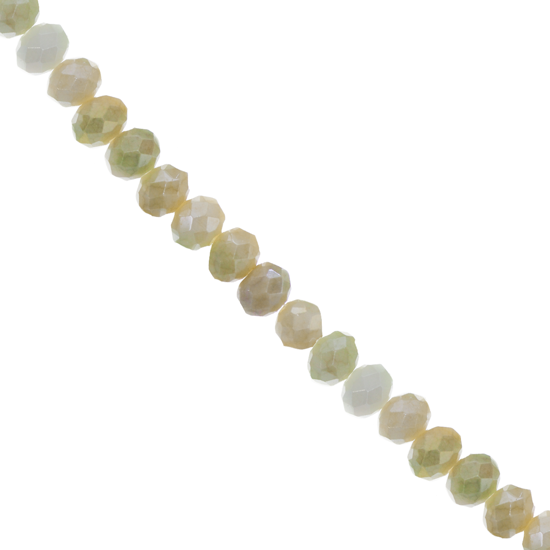 Crystal Glass Beads, Faceted, Rondelle, 7.5mm, Approx 60 pcs per strand, Available in Multiple Colours