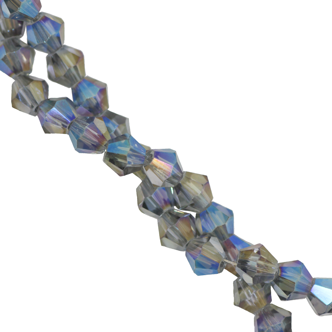 Glass Crystal Beads, Bicone, Faceted, 4mm, Approx 80 pcs per strand, Available in Multiple Colours