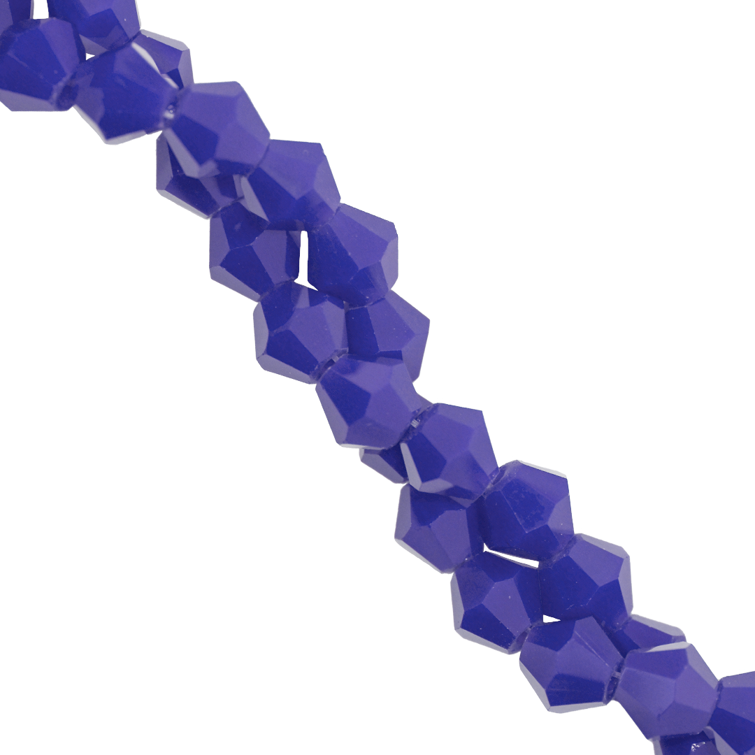 Glass Crystal Beads, Bicone, Faceted, 4mm, Approx 80 pcs per strand, Available in Multiple Colours