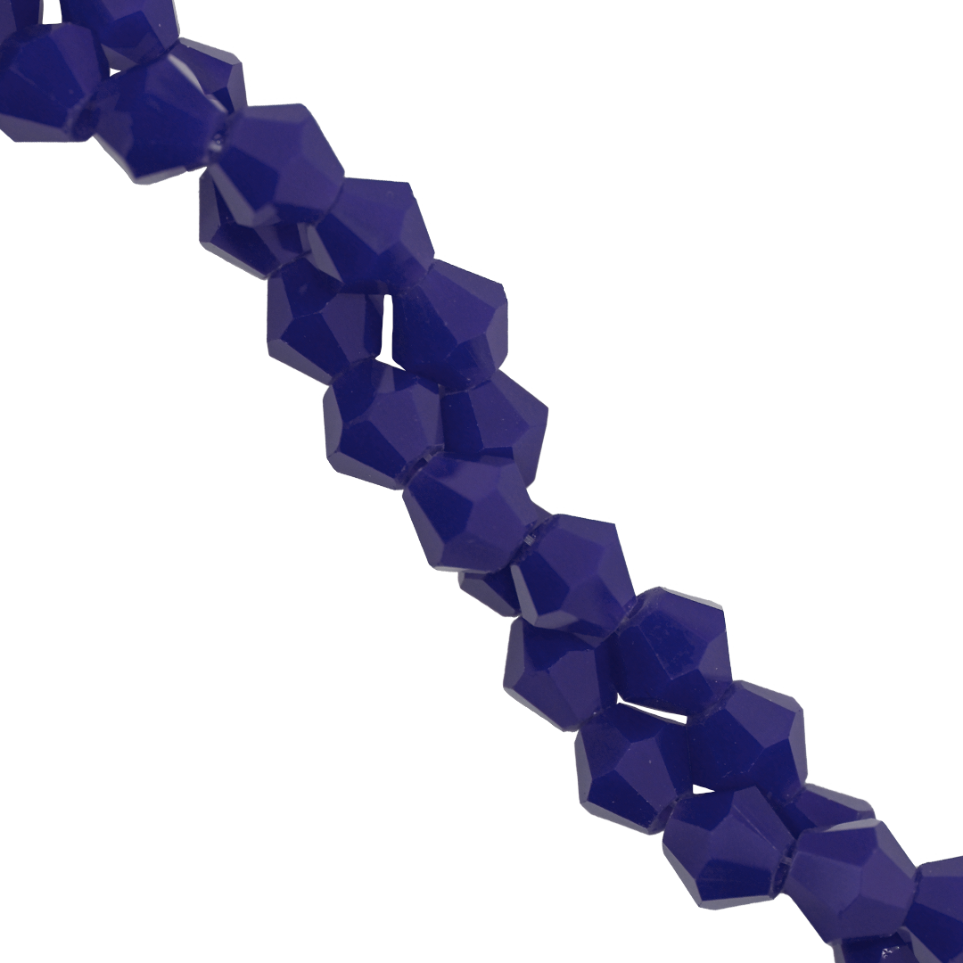 Glass Crystal, Bicone, 6mm, Approx 45 pcs per strand, Available in Multiple Colours