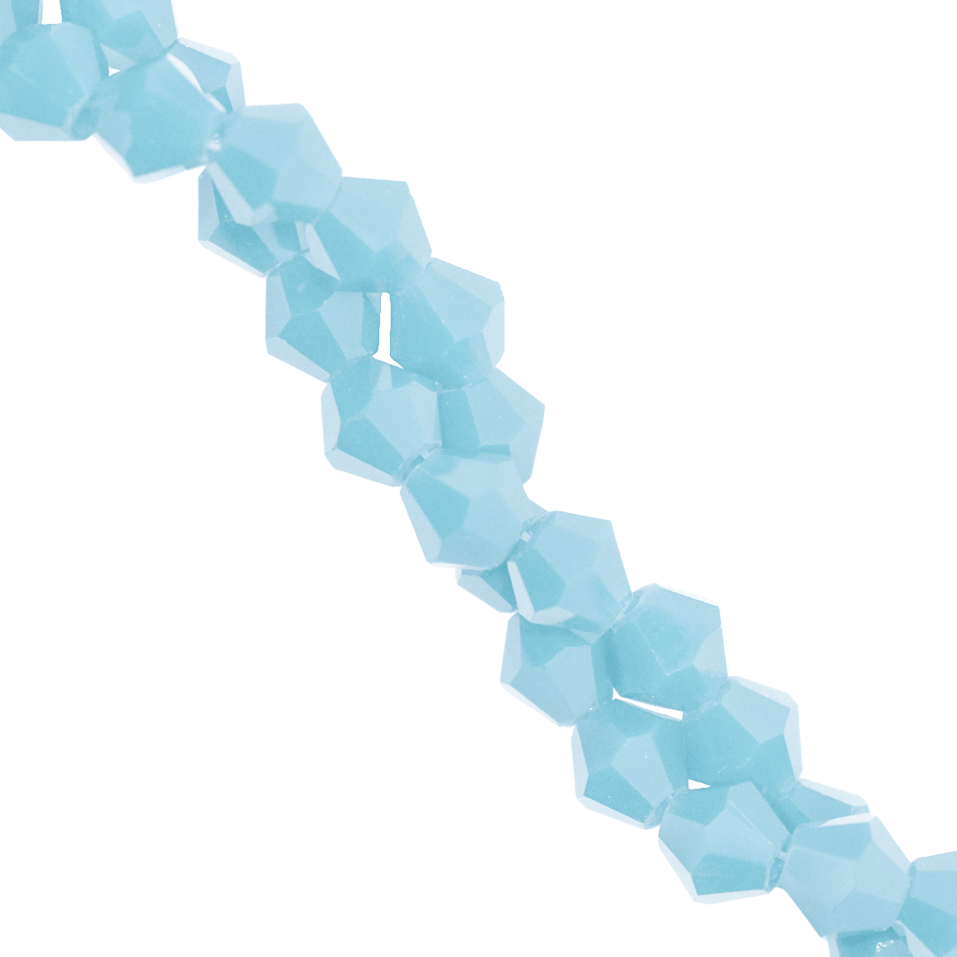 Glass Crystal, Bicone, 6mm, Approx 45 pcs per strand, Available in Multiple Colours