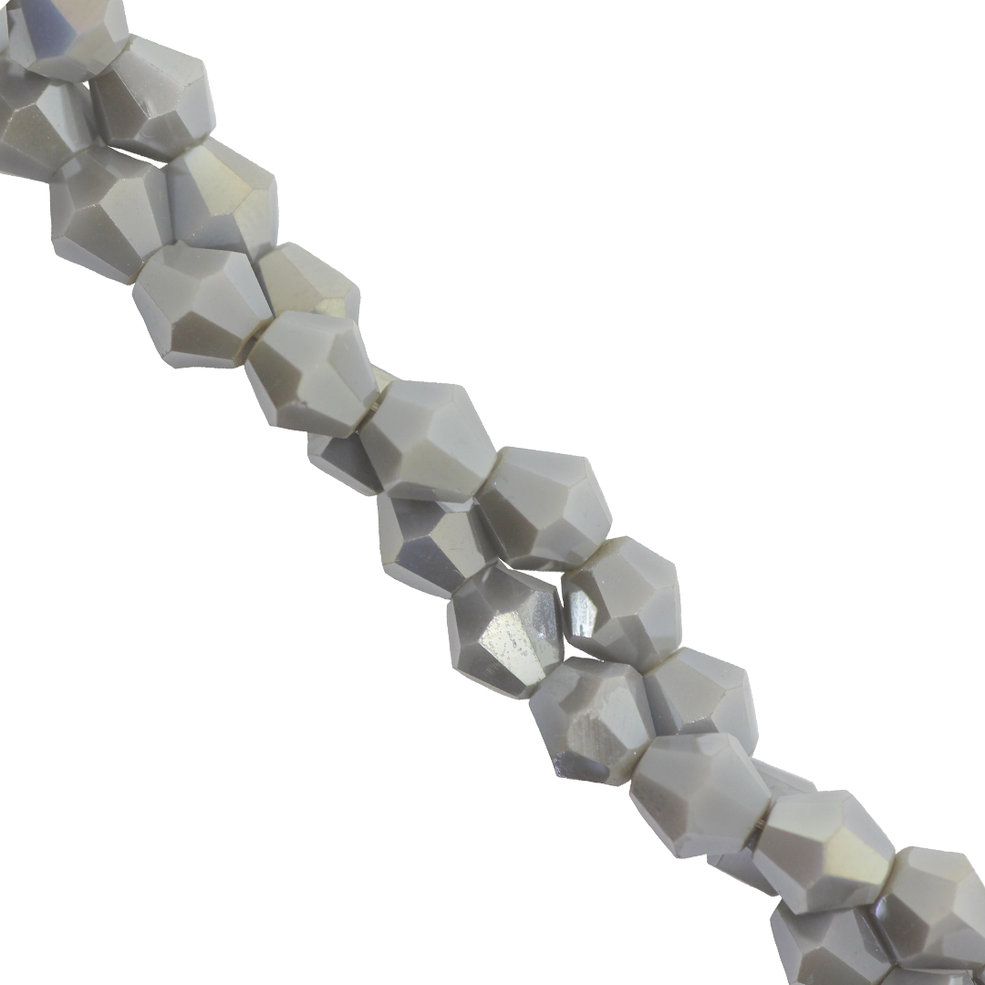 Glass Crystal, Bicone, 6mm, Approx 45 pcs per strand, Available in Multiple Colours