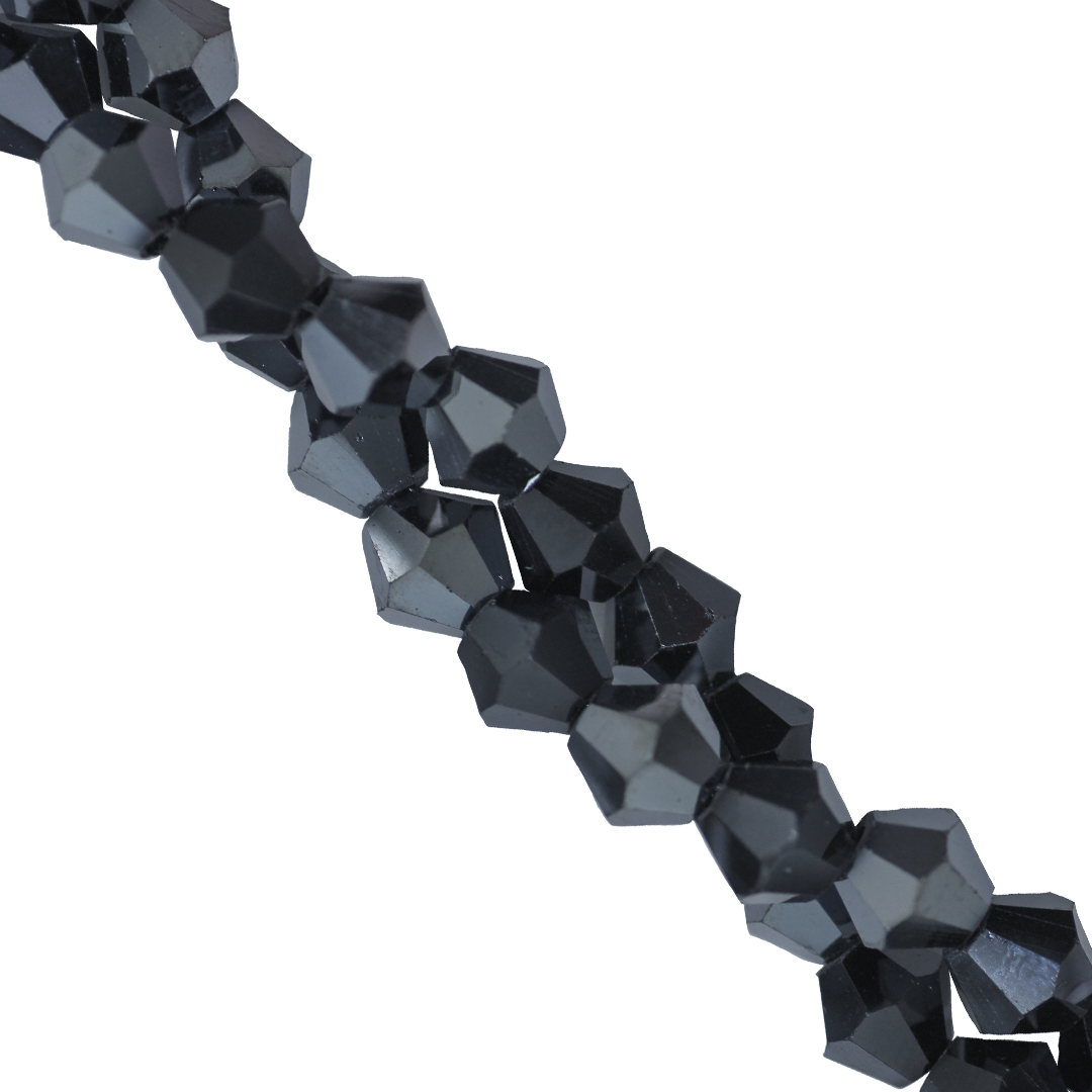 Glass Crystal, Bicone, 6mm, Approx 45 pcs per strand, Available in Multiple Colours