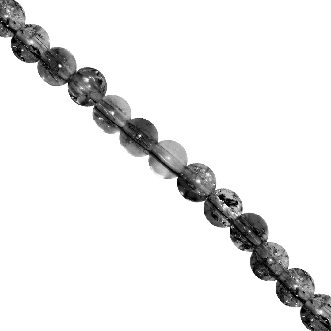 Marble Style Glass Beads, Cracked, 10mm, Approx 80 pcs per strand, Available in Multiple Colours