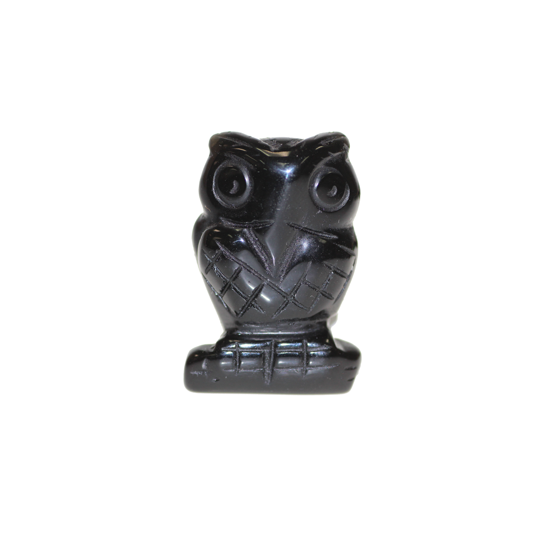 Owl Stone, Semi-Precious Stone, Approx 39mm x 25mm, No Hole, Sold Per pkg of 1, Available in Multiple Gemstones