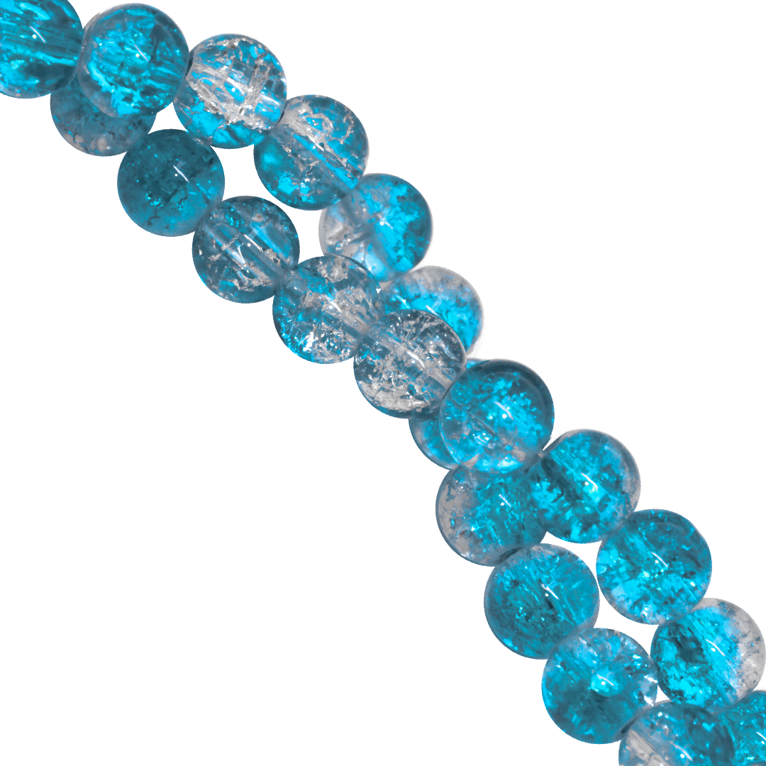 Marble Style Glass Beads, Cracked, 4mm, Approx 190 pcs per strand, Available in Multiple Colours
