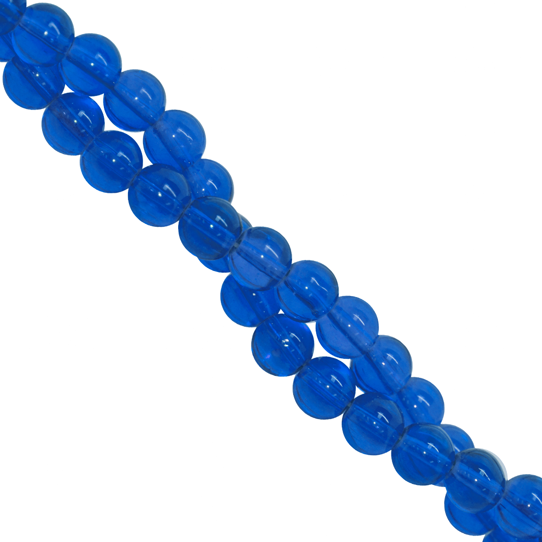 Clear Glass Beads, 4mm, Approx 190 pcs per strand, Available in Multiple Colours