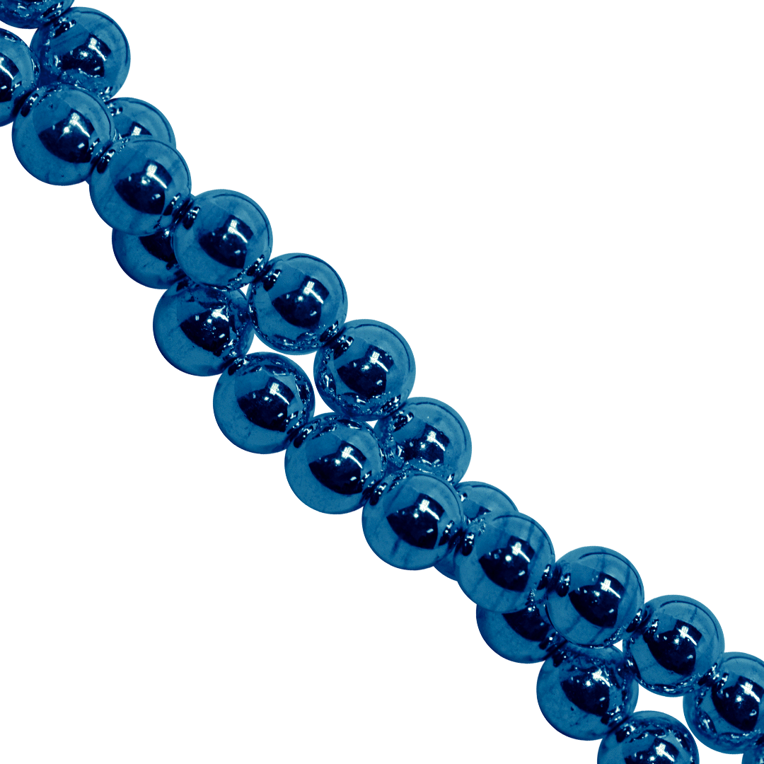 Hematite, Round, Plated, Available in Multiple Sizes and Colours