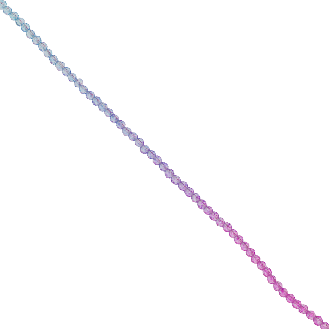 Glass Crystal Beads, Faceted, Round, 2mm, Approx 170 pcs per strand, Available in Multiple Colours