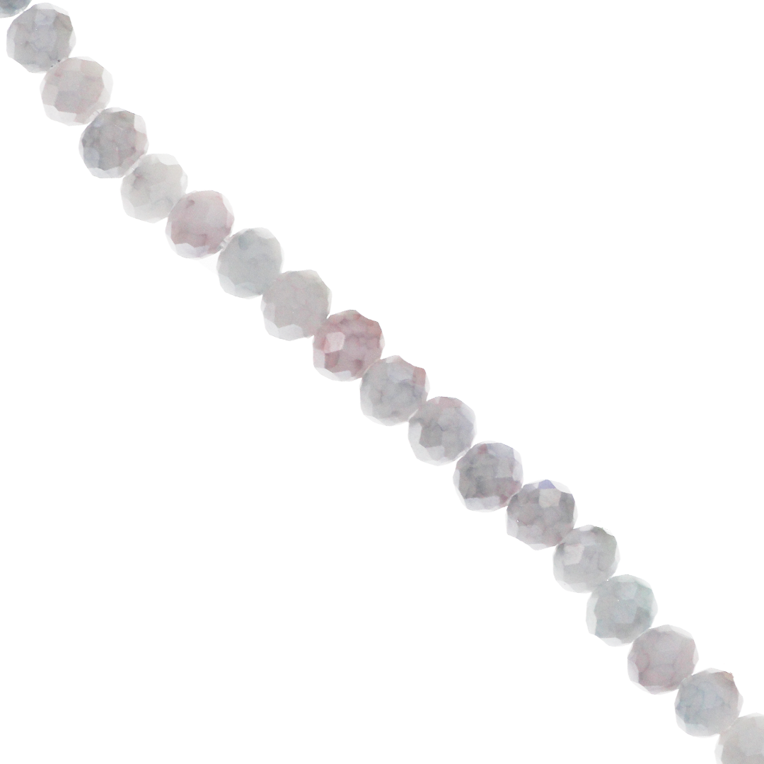 Crystal Glass Beads, Faceted, Rondelle, 4mm, Approx 110 pcs per strand, Available in Multiple Colours
