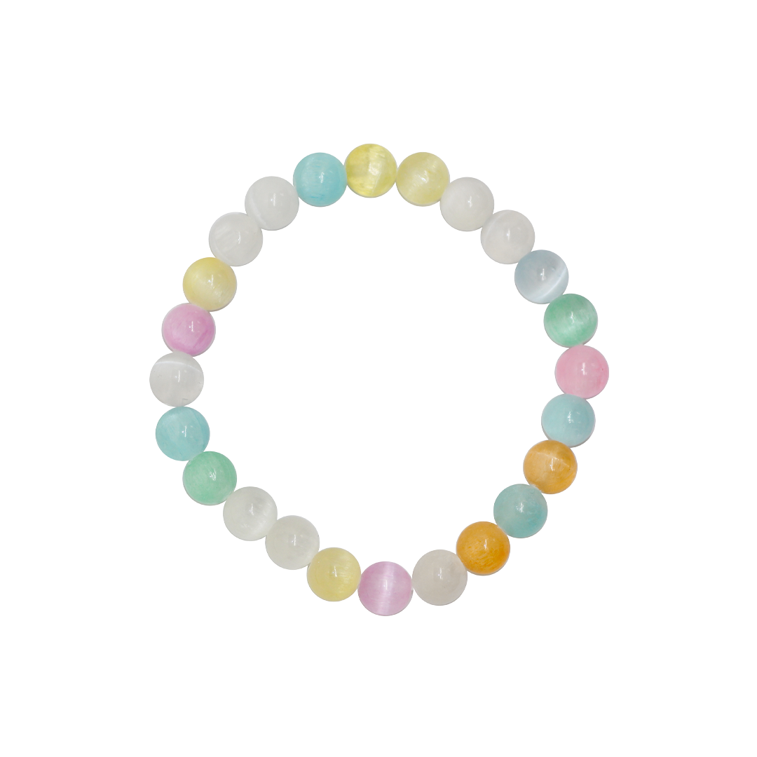 Gemstone Bracelet, 8mm & 6mm, Available in Multiple Gemstones, 1 pc