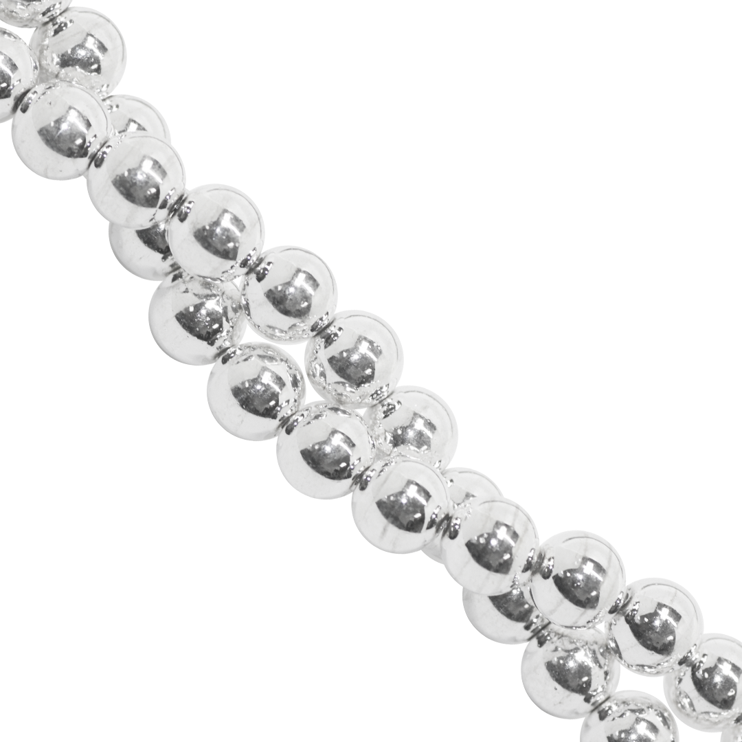 Hematite, Round, Plated, Available in Multiple Sizes and Colours