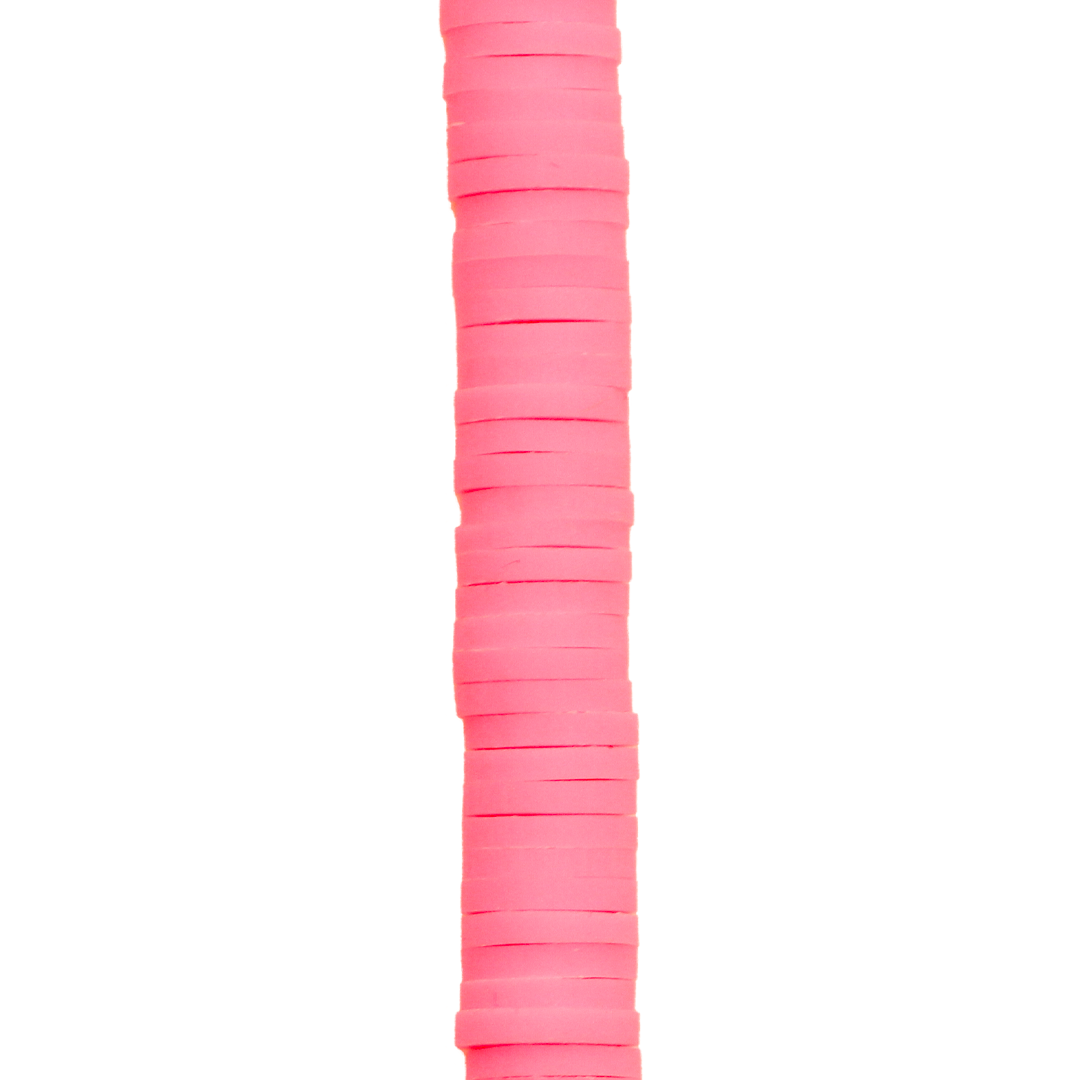 Heishi Beads, Flat Disk Polymer Clay Beads, 6mm, Available in Multiple Colours