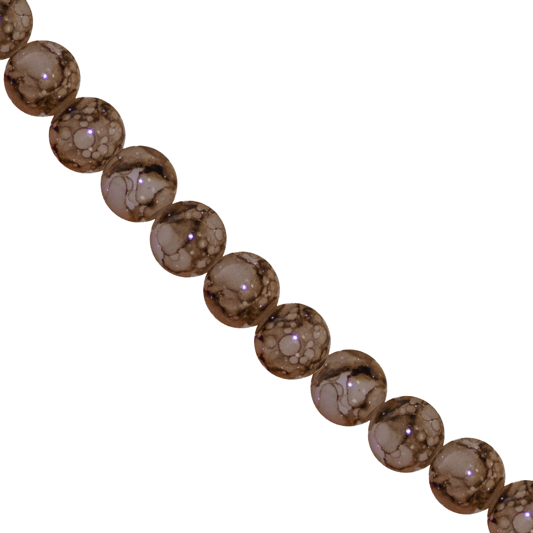 Marble Style Glass Beads, Opaque, 3mm, Approx 240 pcs per strand, Available in Multiple Colours