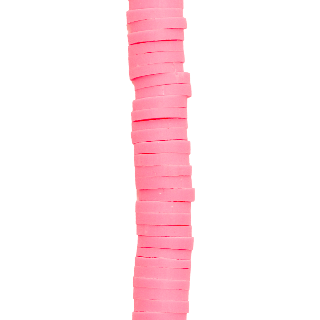 Heishi Beads, Flat Disk Polymer Clay Beads, 6mm, Available in Multiple Colours
