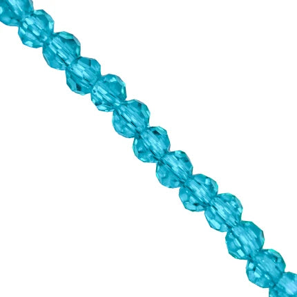 Glass Crystal Beads, Rondelle, Faceted, 4mm x 3.5mm, 100 pcs per strand, Available in Multiple Colours