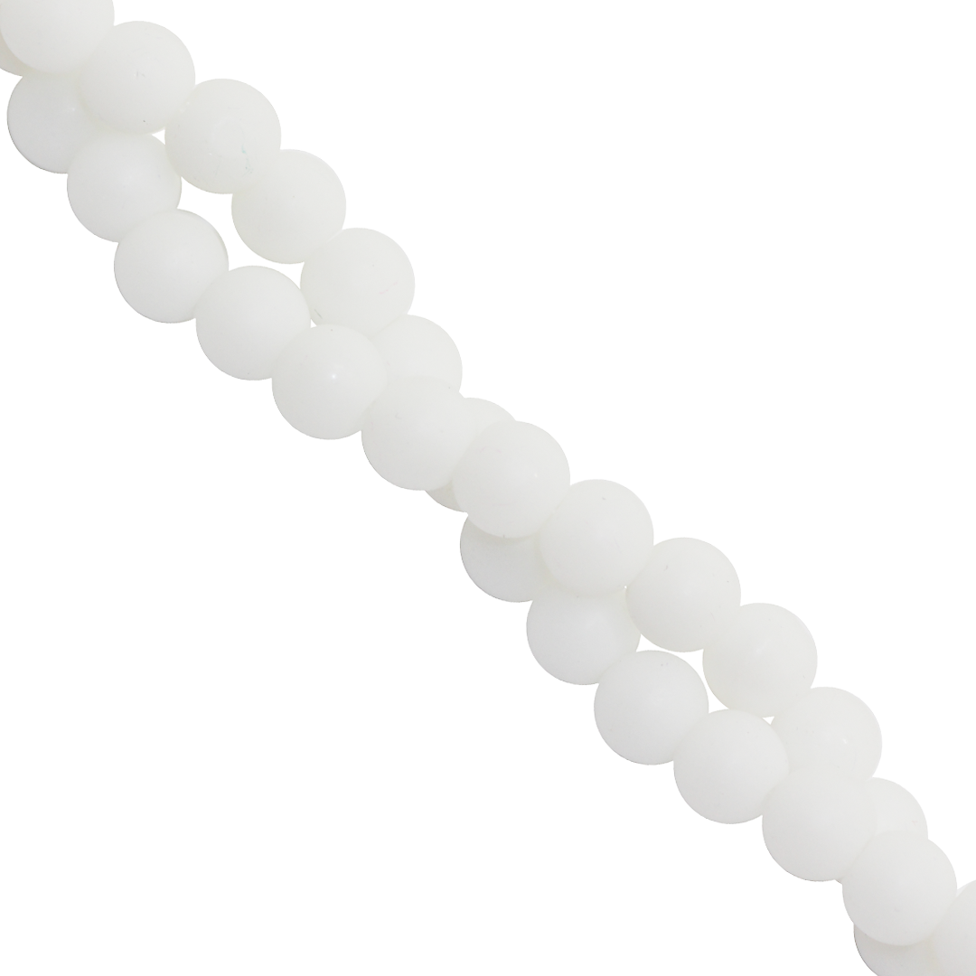 Glass Pearls, 4mm, Approx 200 pcs per strand, Available in Multiple Colours
