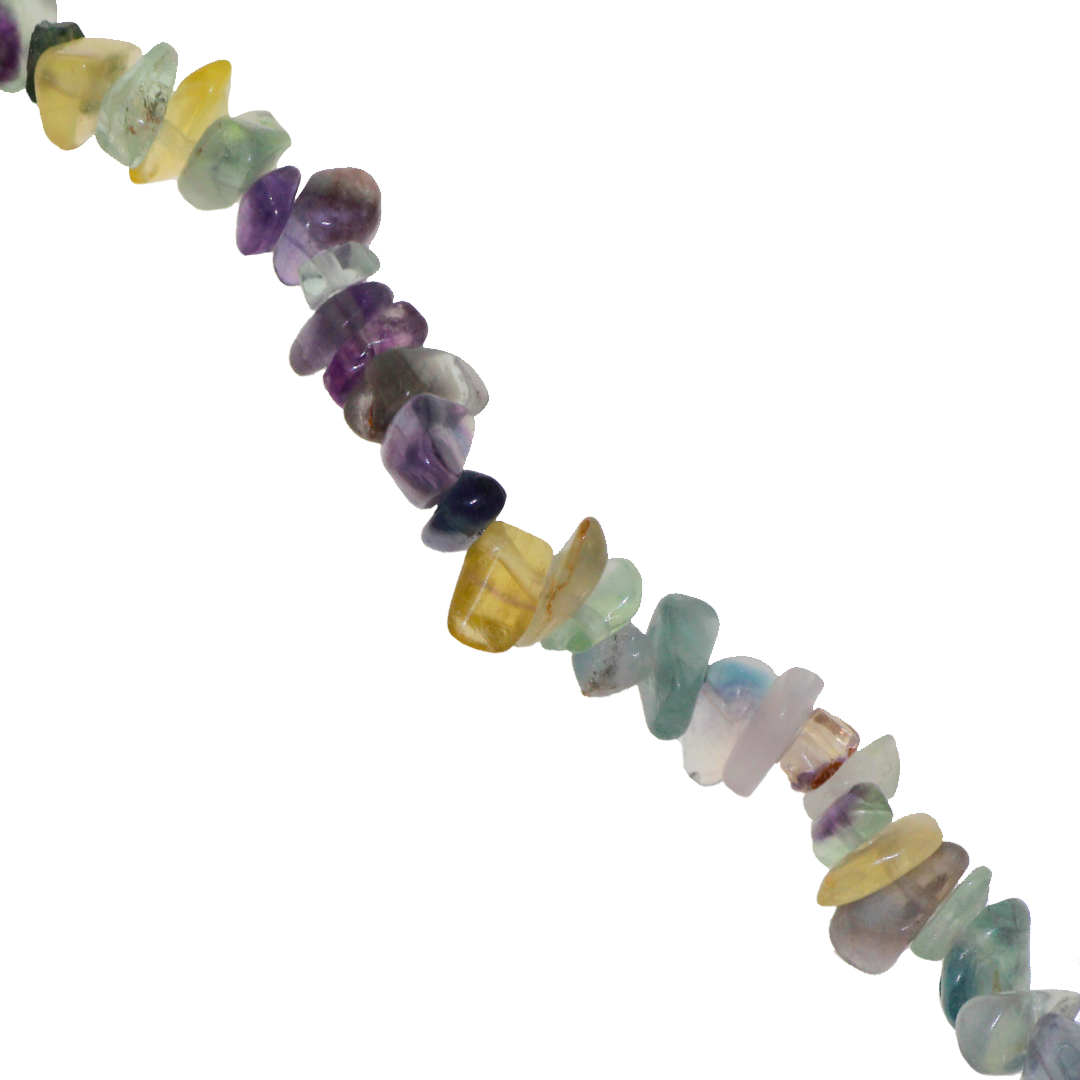 Large Chipped Fluorite, Semi-Precious Stone, Approx 120 pcs per strand