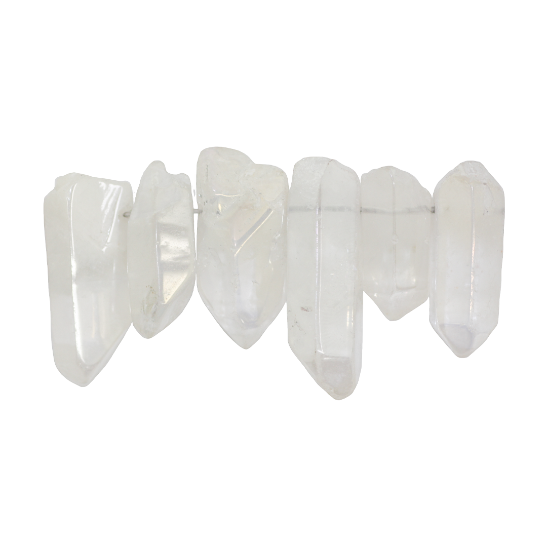 Aura Quartz Point, Approx 30-40mm, 6 pcs per strand, Available in Multiple Colours