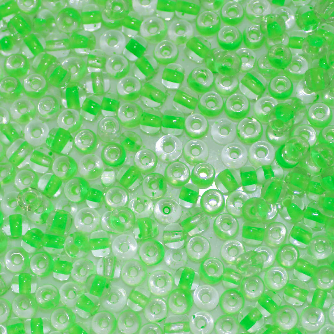 Seed Bead Bulk Bags - 8/0 - Mint Green Colorlined - 449g/13,000pcs