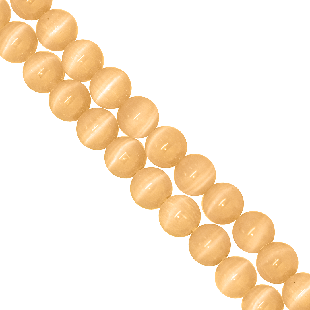 Cats Eye, Glass Beads, Available in 3 Sizes and 12 Colours