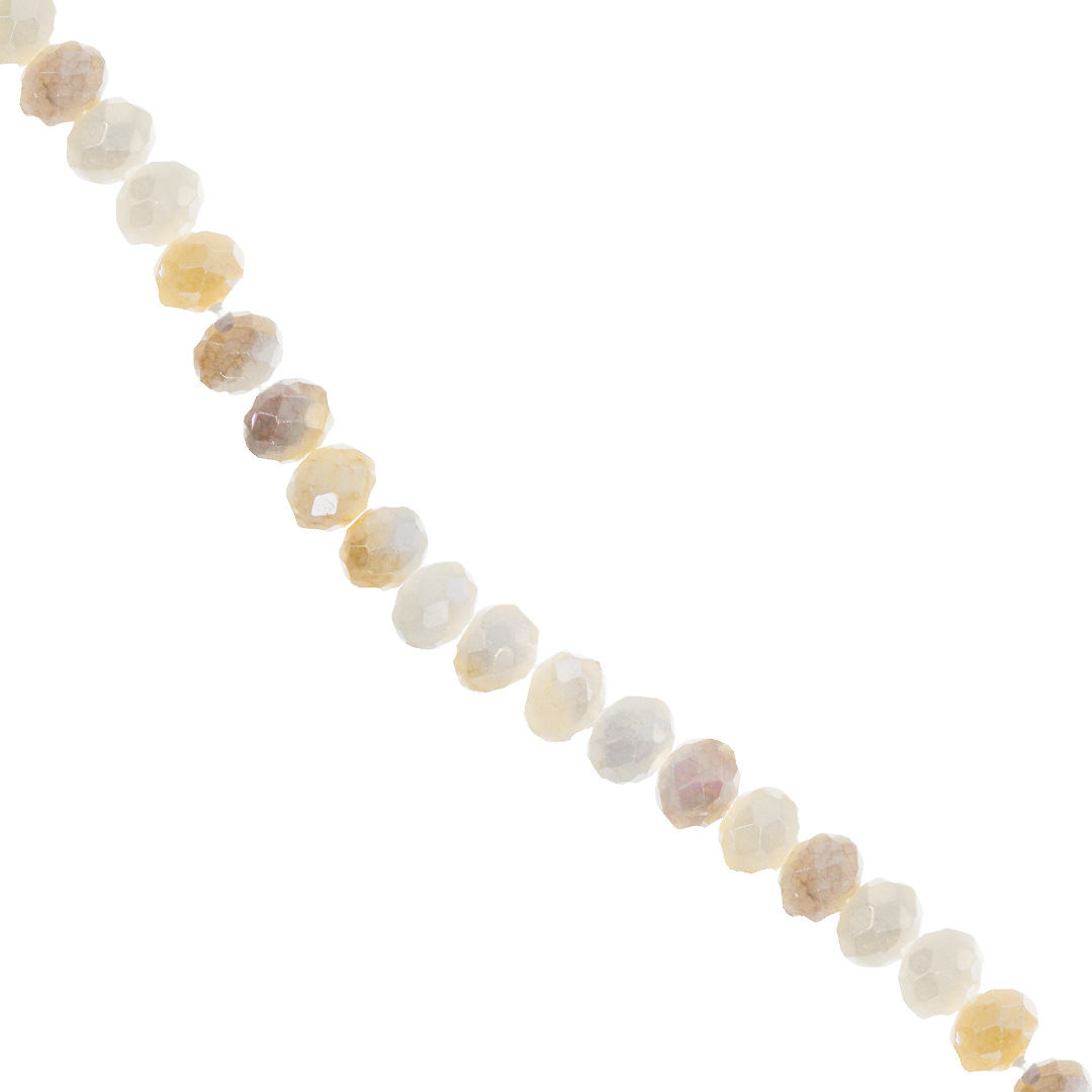 Crystal Glass Beads, Faceted, Rondelle, 8mm, Approx 60 pcs per strand, Available in Multiple Colours