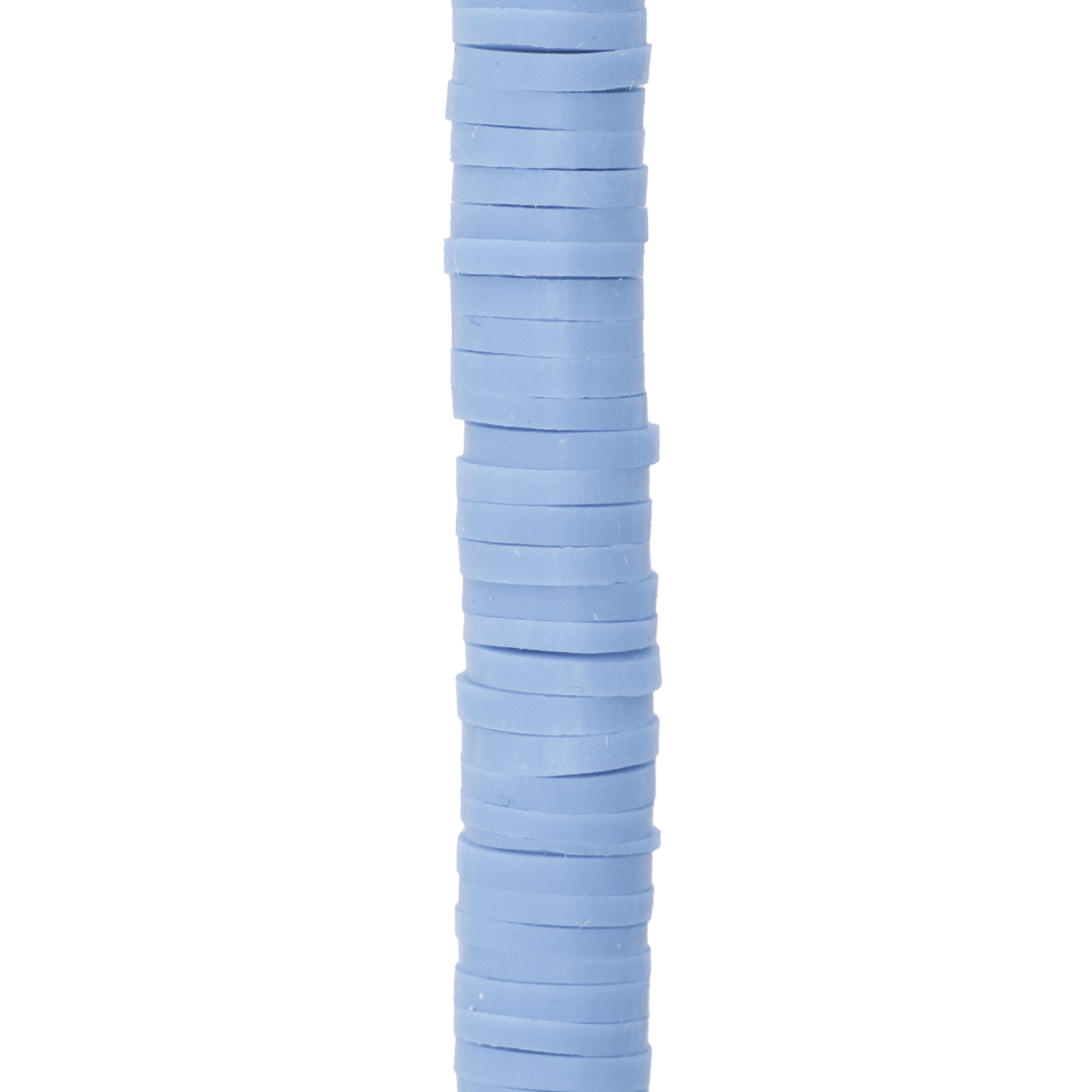 Heishi Beads, Flat Disk Polymer Clay Beads, 6mm, Available in Multiple Colours