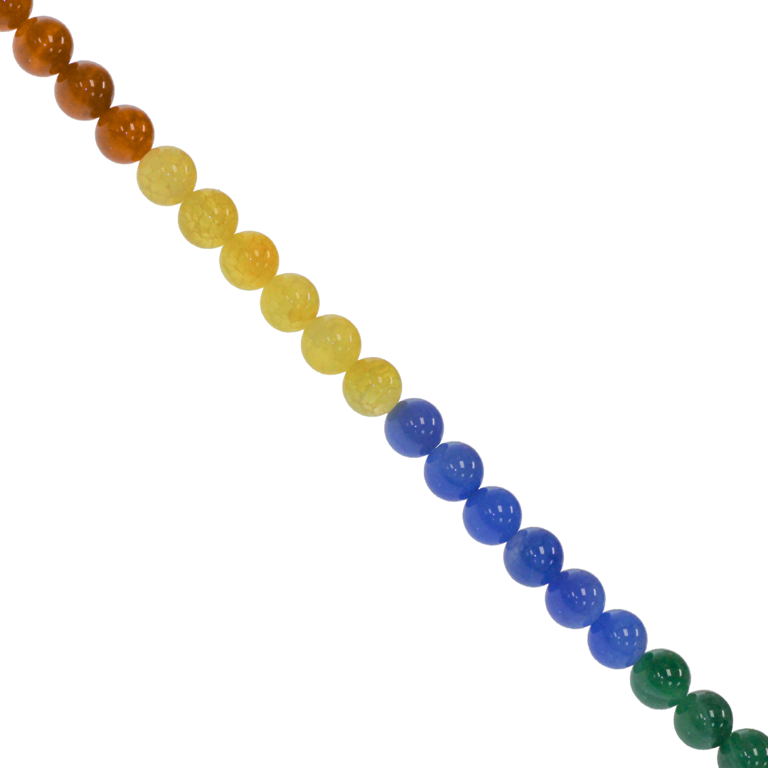 Cracked Multi Colour Agate (A), Semi-Precious Stone, Available in Multiple Sizes