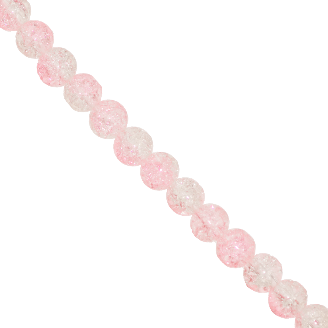 Marble Style Glass Beads, Cracked, Available in Multiple Colours and Sizes