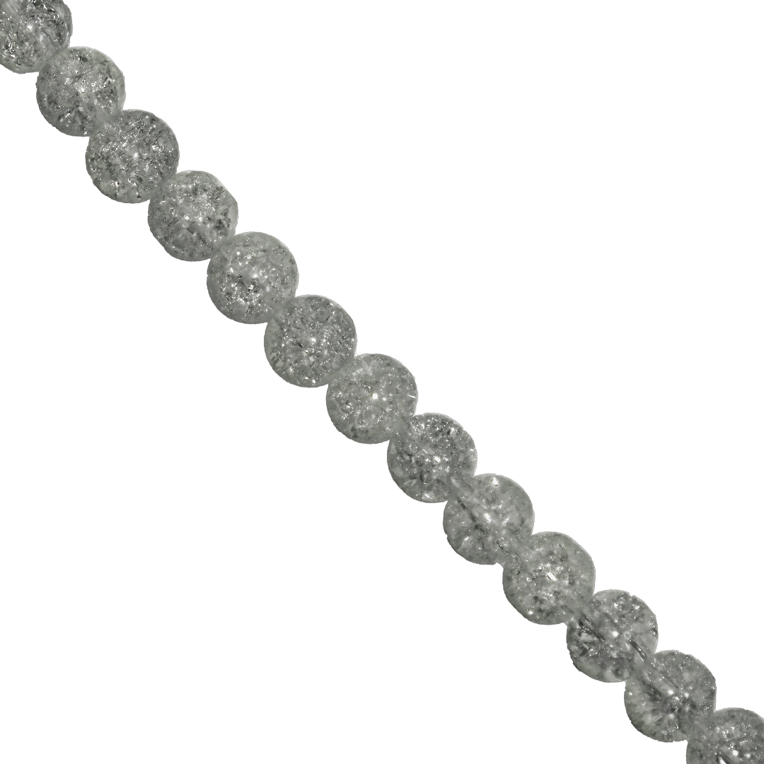 Marble Style Glass Beads, Cracked, Available in Multiple Colours and Sizes