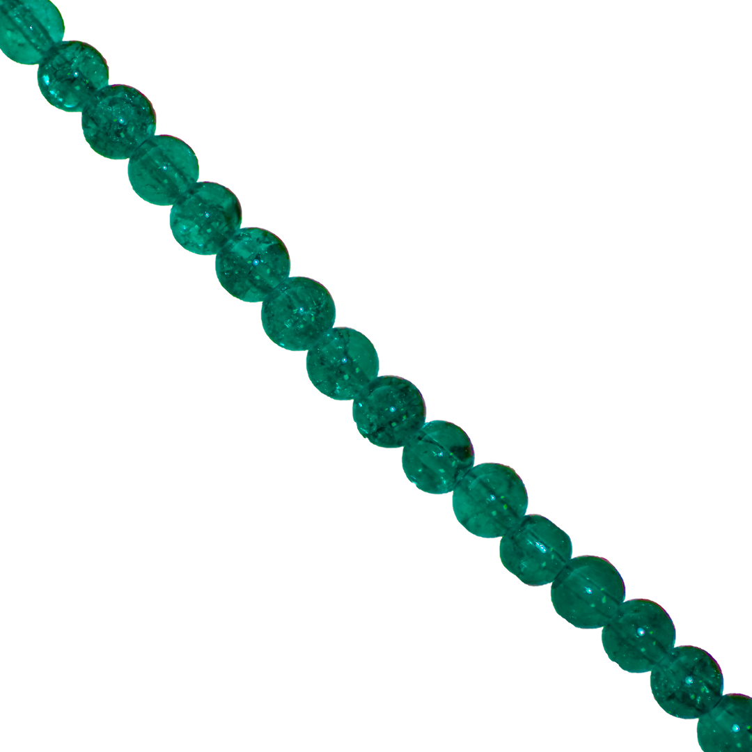 Marble Style Glass Beads, Cracked, 6mm, Approx 130 pcs per strand, Available in Multiple Colours