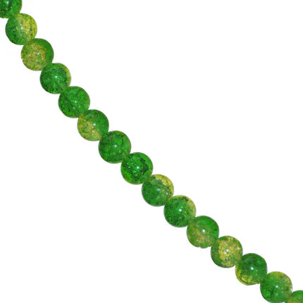 Marble Style Glass Beads, Cracked, 8mm, Approx 95 pcs per strand, Available in Multiple Colours