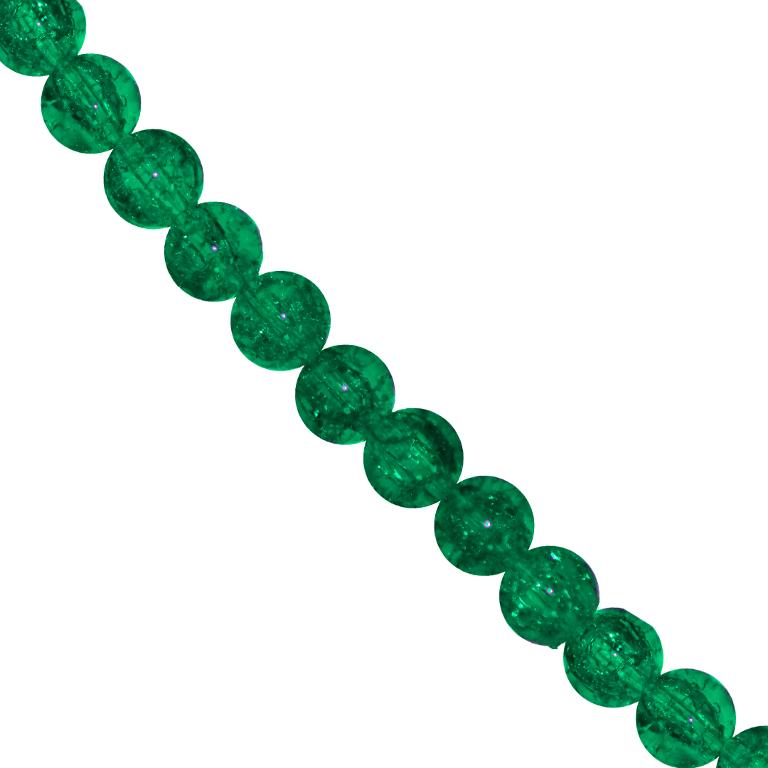 Marble Style Glass Beads, Cracked, 10mm, Approx 80 pcs per strand, Available in Multiple Colours