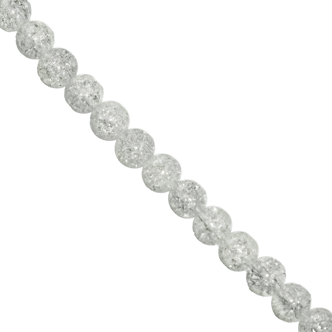 Marble Style Glass Beads, Cracked, Available in Multiple Colours and Sizes